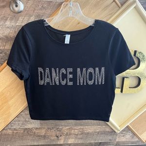 Bedazzled Dance Mom Crop Top